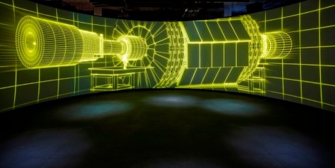 Collider video projection © Science Museum / Nick Rochowski