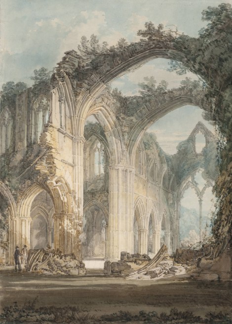 JMW Turner, Tintern Abbey: The Crossing and Chancel, Looking towards the East Window, 1794, Tate